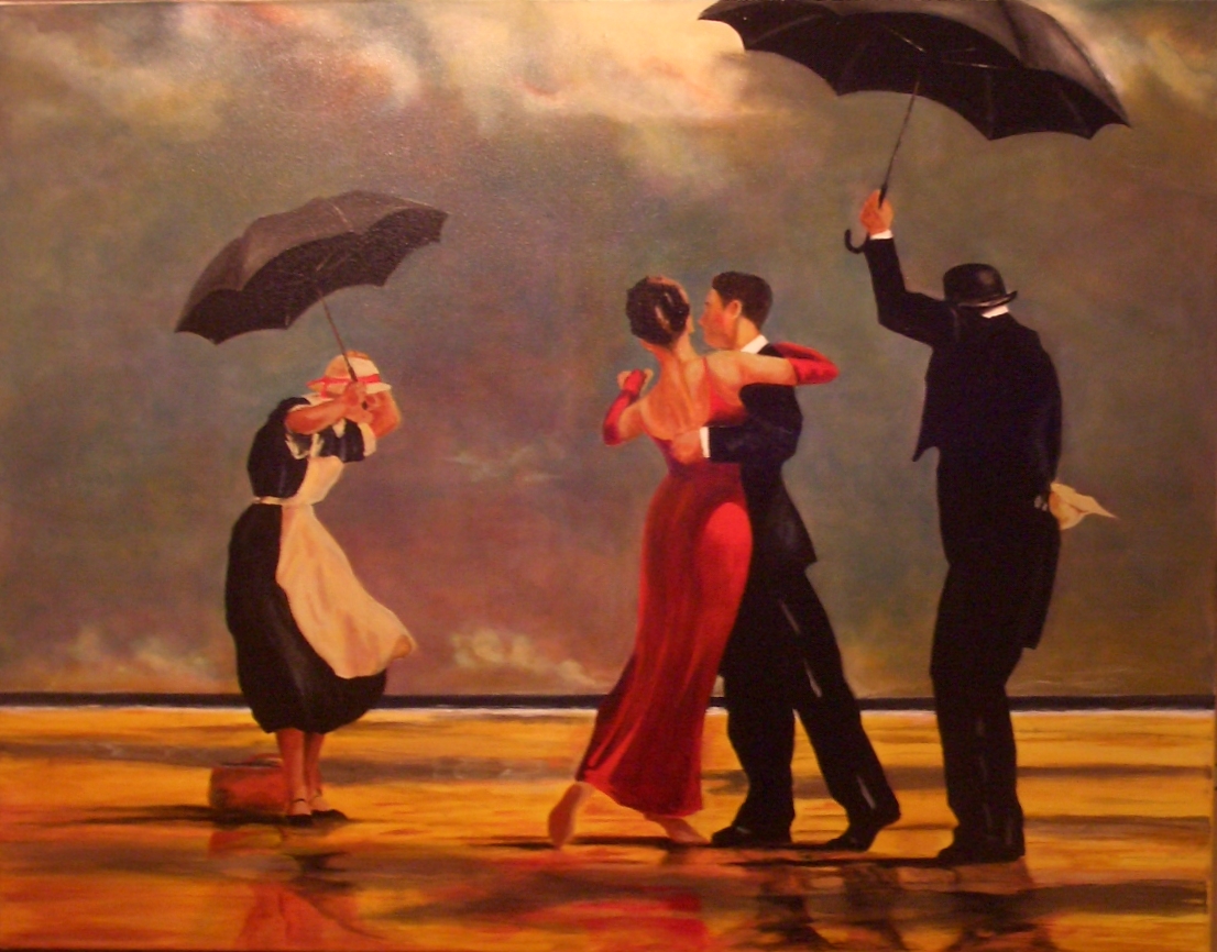 Der singende Butler | 2005 | Replica von Jack Vettriano's Original