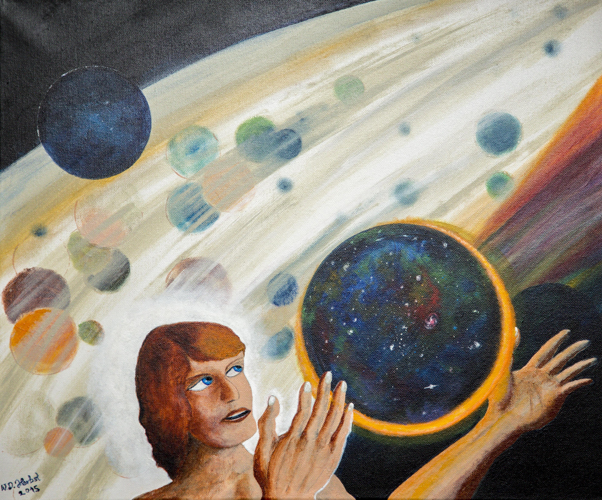 Das erste Universum | 2014 | 60x40cm | Für Carola zum Geburtstag